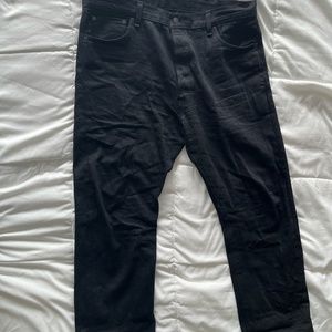 Levi’s 501 38W x 30L Raw Denim 501 Black Jeans